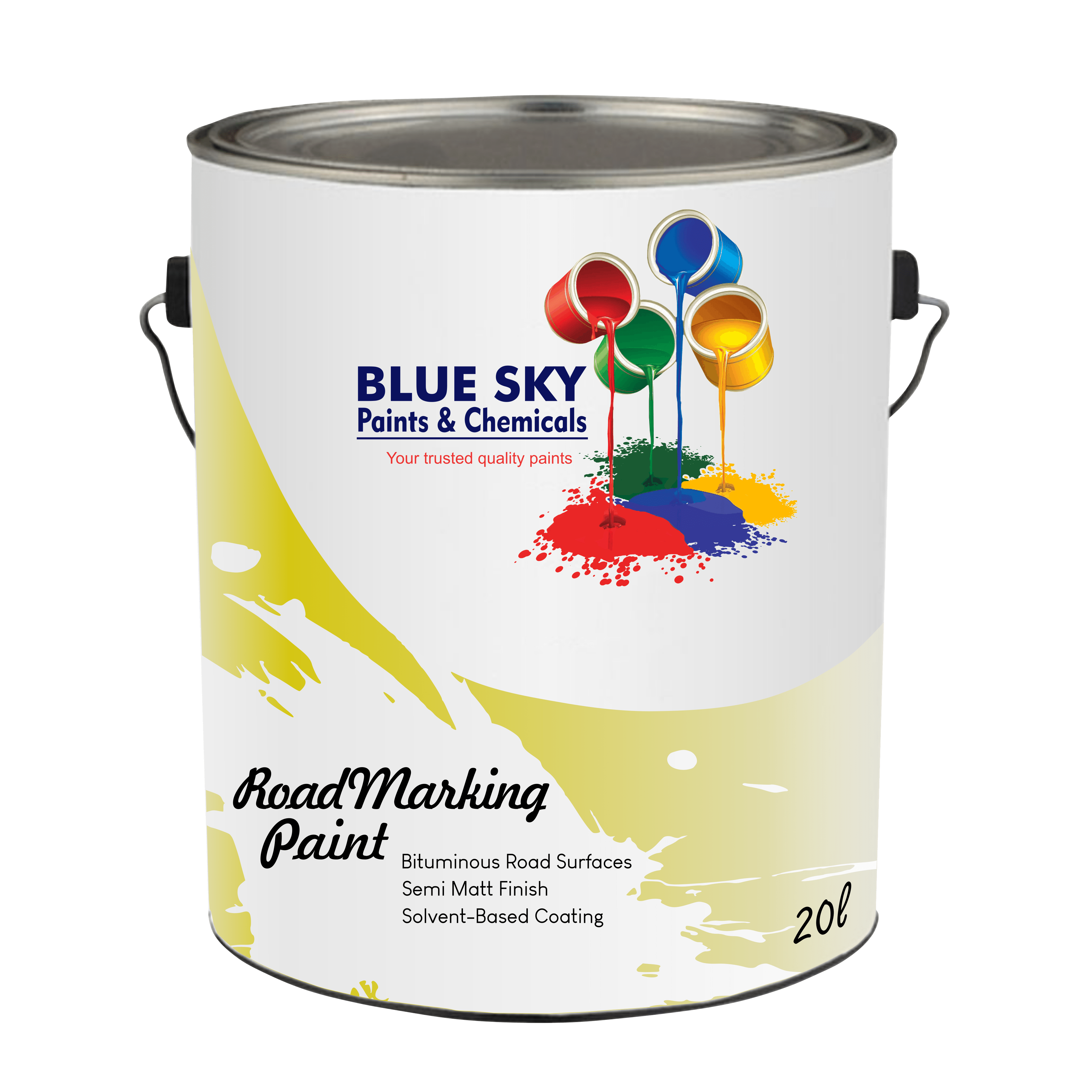 Road Marking Paint Blue Sky Vizion